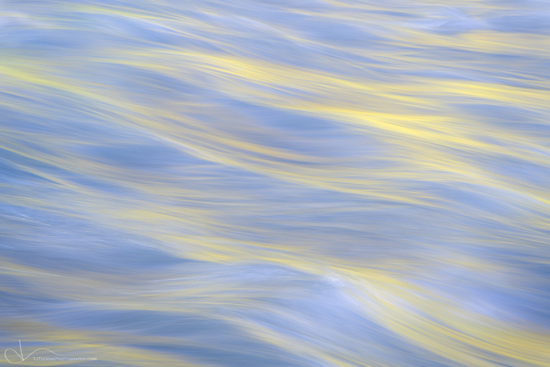 abstract, water, blue, yellow, horizontal