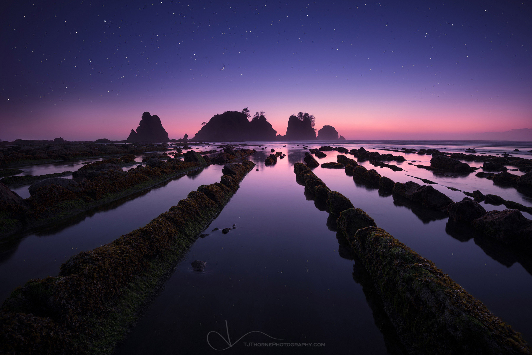 FINE ART LIMITED EDITION OF 50 Twilight at a remote beach in Olympic National Park, Washington. This was taken back in May 2016...